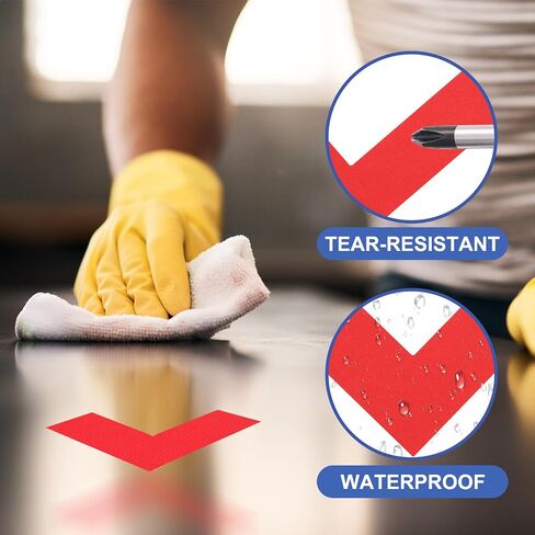 Patikil 5S موقع علامات الزاوية ، 64 PCS 4 × 4 × 1.2 بوصة PVC L-chapplick وضع علامة في مكان العمل في مكان العمل لعلامات طاولة مكتب مستودع المكتب ، أعلى ، أصفر ، in Kuwait