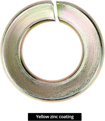 QWORK Split Lock Washer, 3/8" Grade 8 Thru-Hardened Steel Washer, 100 Pack in Saudi Arabia