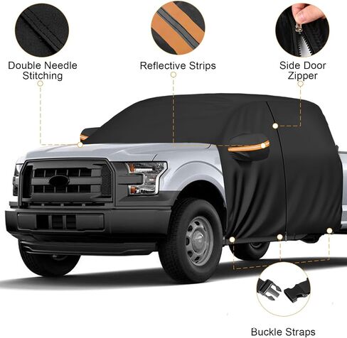 Cab Car Cover for Full-Size Truck Crew Cab, Compatible with Ford F-150, Chevy Silverado, Dodge Ram, GMC Sierra, Toyota Tundra, Nissan Titan, Truck Cab Roof Cover in Saudi Arabia