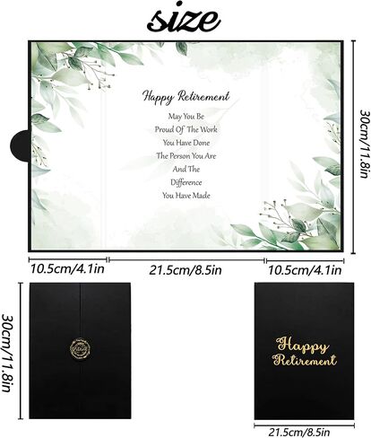 Holkcog Black Gold Retirement Party Decorations ، Gold Gold Giant Happy Retirement Fun Beach Beach تحت عنوان كتاب حفل التقاعد ، أفضل هدايا التقاعد للنساء ، لوحات توقيع التقاعد ... in Kuwait