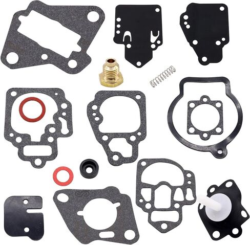 18-7212 Carburetor Rebuild Kit with Gasket Compatible with GLM Marine Outboards 40610 Mallory Marine,Mercury Mariner Force Sears outboard 6hp, 8hp, 9.9hp, 10hp, XR10, 15hp, 18hp, 20hp, 25hp in Kuwait