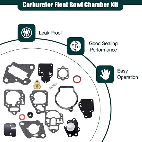 18-7212 Carburetor Rebuild Kit with Gasket Compatible with GLM Marine Outboards 40610 Mallory Marine,Mercury Mariner Force Sears outboard 6hp, 8hp, 9.9hp, 10hp, XR10, 15hp, 18hp, 20hp, 25hp in Kuwait