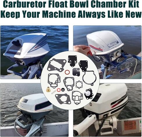 18-7212 Carburetor Rebuild Kit with Gasket Compatible with GLM Marine Outboards 40610 Mallory Marine,Mercury Mariner Force Sears outboard 6hp, 8hp, 9.9hp, 10hp, XR10, 15hp, 18hp, 20hp, 25hp in Kuwait