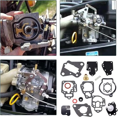 18-7212 Carburetor Rebuild Kit with Gasket Compatible with GLM Marine Outboards 40610 Mallory Marine,Mercury Mariner Force Sears outboard 6hp, 8hp, 9.9hp, 10hp, XR10, 15hp, 18hp, 20hp, 25hp in Kuwait