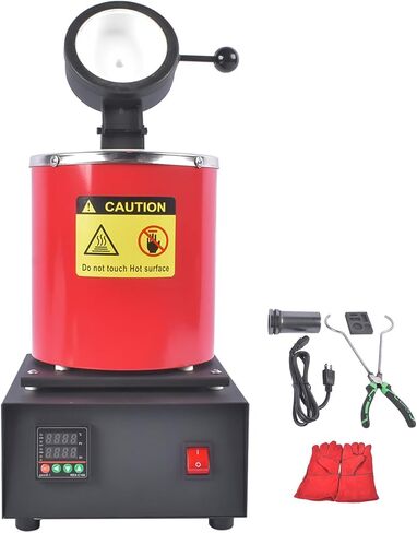 فرن ذوبان الذهب 2 كجم ، 1500 واط 2012 ° F فرن ذوبان أفران الصهر الرقمي مع بوتقة الجرافيت المزرقة ، أدوات فرن المعادن الكهربائية 110 فولت للذهب الفضي من الألومنيوم النحاسي النحاس الخردة in Saudi Arabia