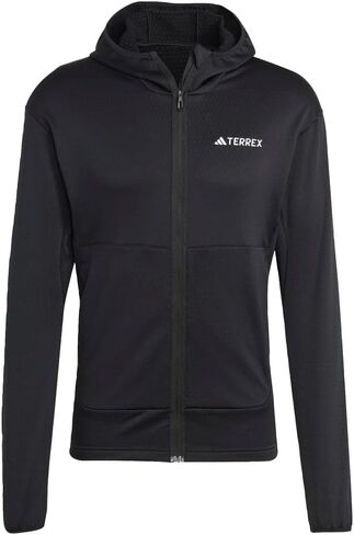 adidas Xperior Light Fleece Hooded Jacket Men's, Black, Size M in Saudi Arabia