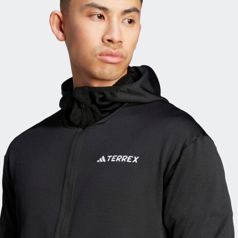 adidas Xperior Light Fleece Hooded Jacket Men's, Black, Size M in Saudi Arabia