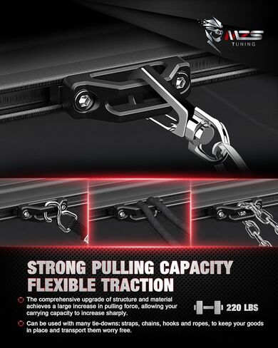 MZS Tie Down Anchors Bed Cleats T Slot Nuts Compatible with Tacoma Tundra Ram 1500 Gladiator Truck Deck Rail System for Cargo Trailer, Replace PT278-35160 PT278-35112 PT278-35111 Red 6Pcs in Saudi Arabia