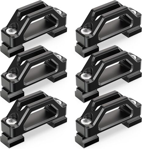 MZS Tie Down Anchors Bed Cleats T Slot Nuts Compatible with Tacoma Tundra Ram 1500 Gladiator Truck Deck Rail System for Cargo Trailer, Replace PT278-35160 PT278-35112 PT278-35111 Red 6Pcs in Saudi Arabia