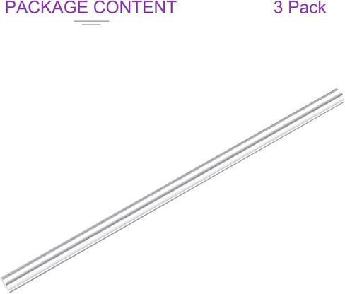 Dmiotech 3 PCS قضبان الألومنيوم ، 15/32 "DIA 12" قضيب مستدير صلب طويل 6061 قضيب مخرطة مقذو in Saudi Arabia
