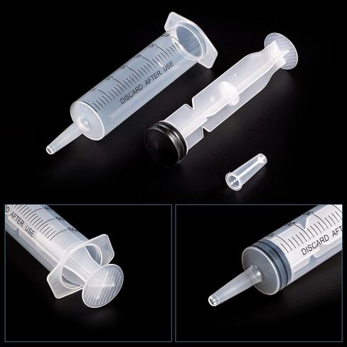 SHAOTONG 60ml Syringe with 40 Inch Tube and Tip Adapter, for Feeding Pets, Liquid Refilling, Drawing Oil Fluid in Kuwait