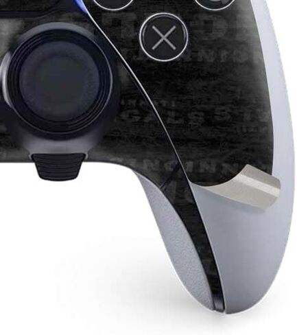 Skinit Decal Gaming Skin Compatible with PS5 DualSense Edge Pro Controller - Officially Licensed NFL Cincinnati Bengals Black & White Design in Kuwait