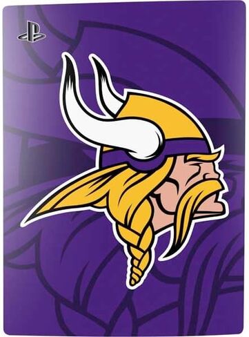 Skinit Skinit Gaming Gaming Skin متوافق مع حزمة PS5 - NFL Minnesota Vikings مرخصة رسميًا in Kuwait