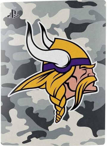 Skinit Skinit Gaming Gaming Skin متوافق مع حزمة PS5 - NFL Minnesota Vikings مرخصة رسميًا in Kuwait