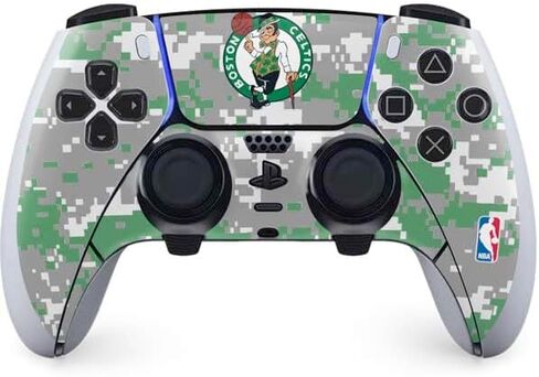 ألعاب Skinit Scenit Maming Skin متوافقة مع PS5 DualSense Edge Pro Controller - NBA Boston Celtics Green Primary Logo Design in Kuwait