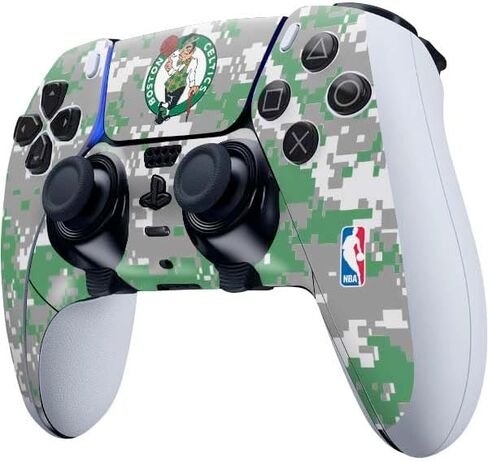 ألعاب Skinit Scenit Maming Skin متوافقة مع PS5 DualSense Edge Pro Controller - NBA Boston Celtics Green Primary Logo Design in Kuwait
