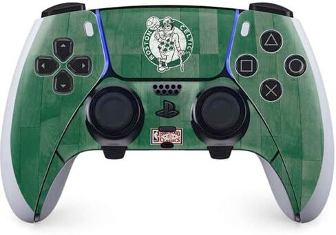 ألعاب Skinit Scenit Maming Skin متوافقة مع PS5 DualSense Edge Pro Controller - NBA Boston Celtics Green Primary Logo Design in Kuwait