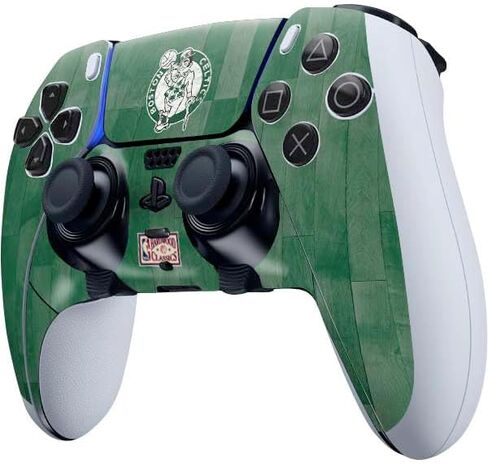 ألعاب Skinit Scenit Maming Skin متوافقة مع PS5 DualSense Edge Pro Controller - NBA Boston Celtics Green Primary Logo Design in Kuwait