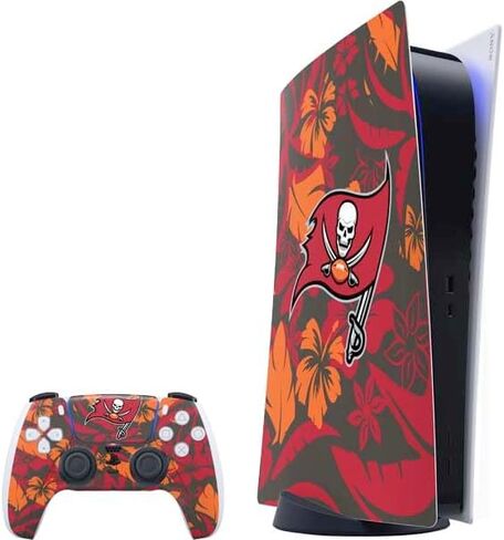 Skinit Decal Gaming Skin Compatible with PS5 Bundle - Officially Licensed NFL Tampa Bay Buccaneers Design in Kuwait