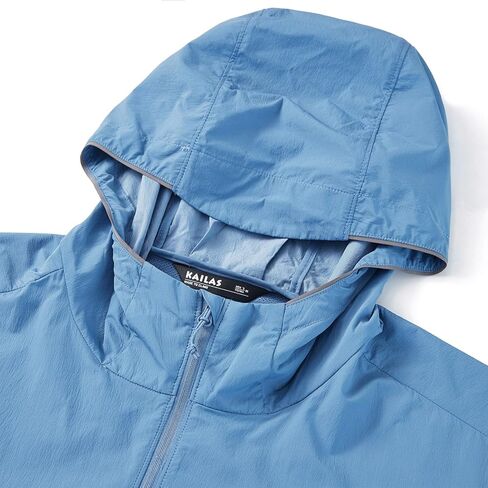 KAILAS Men's Running Jacket Windbreakers Sun Protection Rain Jacket Ultralight Hooded for Hiking Traveling in Saudi Arabia