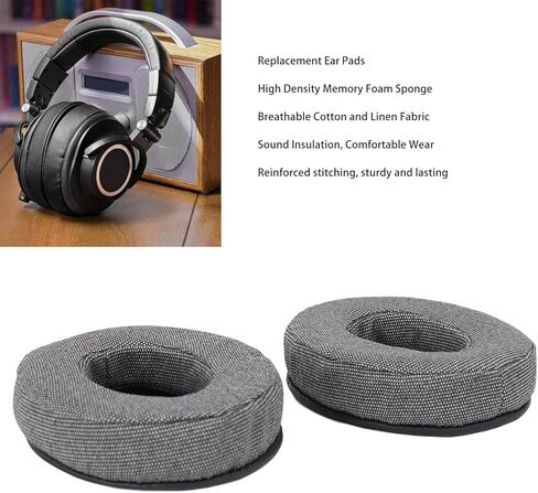 Headphone Covers, Velvet Memory Foam 90mm Ear Pads, Headphone Replacement Ear Pads with Comfortable Fit for V700 V700DJ V500 V500DJ Z700DJ in Saudi Arabia