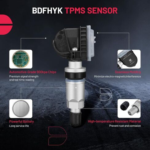 BDFHYK المبرمجة TPMS Sensor 2004 متوافق مع Cadillac Escalade ، متوافق مع Chevry Silverado Stuburda Tahoe GMC Sierra Yukon 315MHz مراقبة ضغط الإطارات يستجيب 15136883 25773946 in Kuwait