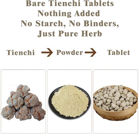 مسحوق Tienchi النقي Pseudoginseng Notoginseng Sanqi مسحوق ، 300 جرام (10.6 أوقية) in Kuwait