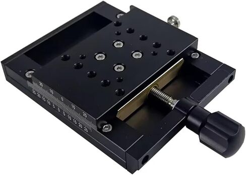 Manual Linear Stage Linear Station 100 * 60 PT-SD102P Manual Linear Stage Linear Station Translation Stage Manual Displacement Platform Sliding Table(PT-SD102P(100mm)) in Kuwait