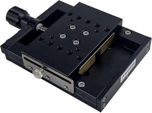 Manual Linear Stage Linear Station 100 * 60 PT-SD102P Manual Linear Stage Linear Station Translation Stage Manual Displacement Platform Sliding Table(PT-SD102P(100mm)) in Kuwait