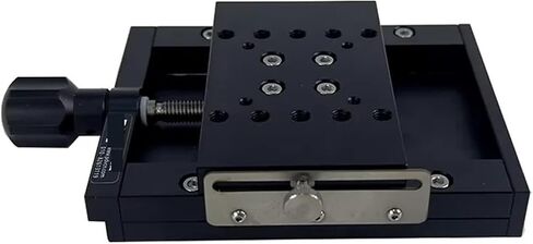 Manual Linear Stage Linear Station 100 * 60 PT-SD102P Manual Linear Stage Linear Station Translation Stage Manual Displacement Platform Sliding Table(PT-SD102P(100mm)) in Kuwait