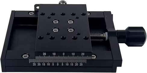 Manual Linear Stage Linear Station 100 * 60 PT-SD102P Manual Linear Stage Linear Station Translation Stage Manual Displacement Platform Sliding Table(PT-SD102P(100mm)) in Kuwait