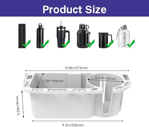 Boat Caddy Organizer, Multifunctional Boat Storage Organizer with Drainage, Drill or T-Bolt 2 Ways Installation for Marine, Kayak, Jon Boat, Bass Boat, Fishing Tool Holder in Saudi Arabia