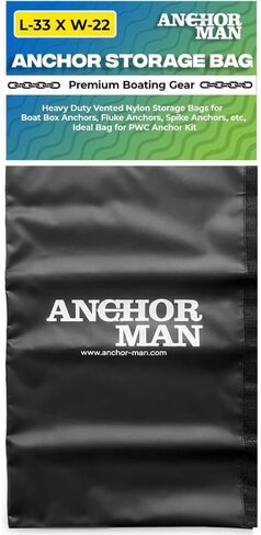 Anchor-Man Heavy Duty Anchor Bags for Boats 29" x 18", Waterproof Rope Bag Anchor for Floats, Ideal for Life Jackets & Bumper Storage Boat Anchor Bags in Saudi Arabia