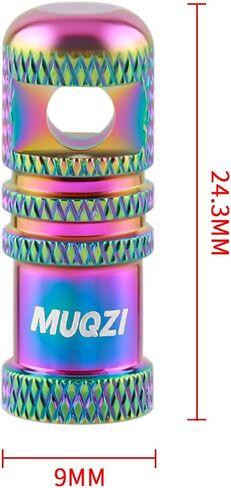 Mountain Bike Tire Presta Valve Stem Caps with Valve Core Removing Function Tool, Red in Saudi Arabia