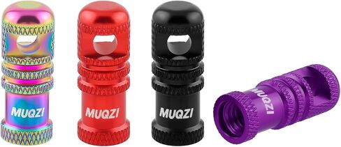 Mountain Bike Tire Presta Valve Stem Caps with Valve Core Removing Function Tool, Red in Saudi Arabia
