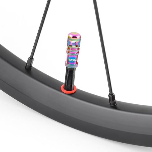 Mountain Bike Tire Presta Valve Stem Caps with Valve Core Removing Function Tool, Red in Saudi Arabia