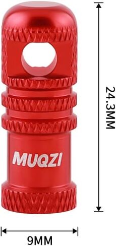 Mountain Bike Tire Presta Valve Stem Caps with Valve Core Removing Function Tool, Red in Saudi Arabia