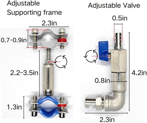 طقم فوهة البخاخات العالمي للازدحام لـ ATV/UTV ، طرف رذاذ قابل للتعديل من الفولاذ المقاوم للصدأ ، مثالي للمزرعة ، العشب ، رش المراعي in Kuwait