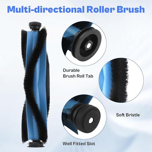 X10 Pro Omni Accessories fit for Eufy X10 Pro Omni Robot Vacuum, include 6 Dust-Bags, 4 Side Brushes, 4 Mop Pads, 2 Main Roller Brushes, 4 Filters, 1 Cleaning Brush LUXRILIX in Saudi Arabia