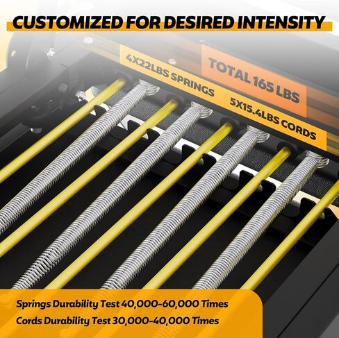 Foldable Pilates Reformer for Home Use, Portable Pilates Machine Reformer with Adjustable Resistance, Springs and Cords, Compact, Lightweight, Perfect for Home Gym, Maximum Load 400 LBS in Saudi Arabia
