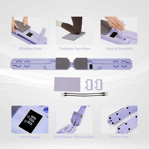 لوحة Pilates التي تمت ترقيتها-معدات 8-in-1 للياقة البدنية و Pilates مجموعة مع معدات AB للتمرين ، ولوحة الدفع متعددة الوظائف ، ونطاقات المقاومة ، ولوحة التوازن ومؤقتها للتمرين الكامل للجسم in Kuwait