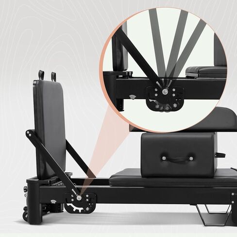 Pilates Reformer Machine, Aluminum Foldable Pilates Machine,Pilates Fitness Equipment for Home and Studio in Kuwait