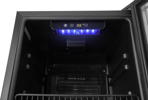 KoolMore 18 in. 3.2 Cu. Ft. Beverage Refrigerator Merchandiser with Stainless Steel Trim and Touch Panel For Soda, Beer or Wine Perfect for Use in a Commercial or Home Setting, ETL Listed (KM-BR32SS) in Saudi Arabia