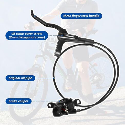 مجموعة فرامل القرص الهيدروليكية OEM BR-Bl-MT200 لـ MTB ، المكابح الهيدروليكية الجبلية ثنائية المكابح ثنائية المكبس. in Saudi Arabia