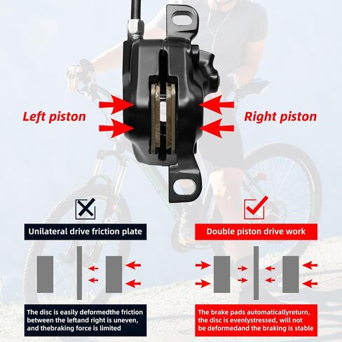 مجموعة فرامل القرص الهيدروليكية OEM BR-Bl-MT200 لـ MTB ، المكابح الهيدروليكية الجبلية ثنائية المكابح ثنائية المكبس. in Saudi Arabia