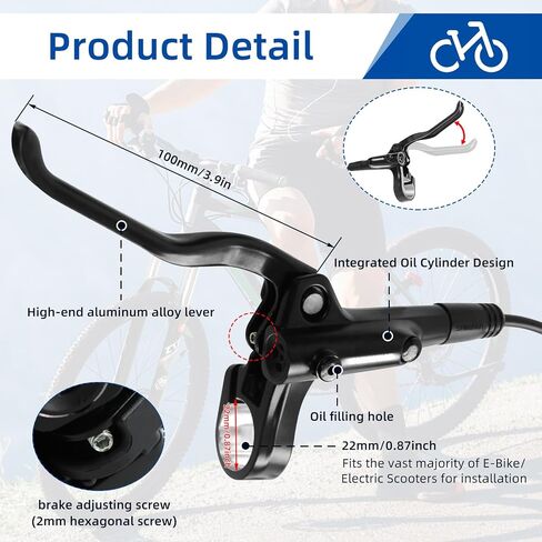 مجموعة فرامل القرص الهيدروليكية OEM BR-Bl-MT200 لـ MTB ، المكابح الهيدروليكية الجبلية ثنائية المكابح ثنائية المكبس. in Saudi Arabia