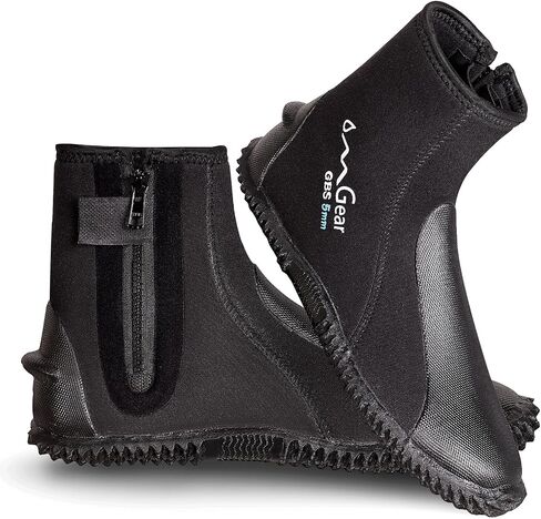 OMGEAR NEOPRERENE DIVIVE BOOTS 3MM 5MM BOOTS غطس الزعانف مع المطاط Snorkeling Gear Scuba Scuba in Kuwait