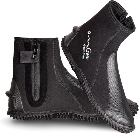 OMGEAR NEOPRERENE DIVIVE BOOTS 3MM 5MM BOOTS غطس الزعانف مع المطاط Snorkeling Gear Scuba Scuba in Kuwait