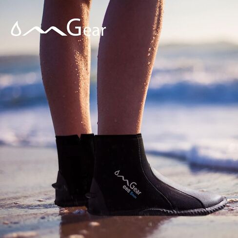 OMGEAR NEOPRERENE DIVIVE BOOTS 3MM 5MM BOOTS غطس الزعانف مع المطاط Snorkeling Gear Scuba Scuba in Kuwait