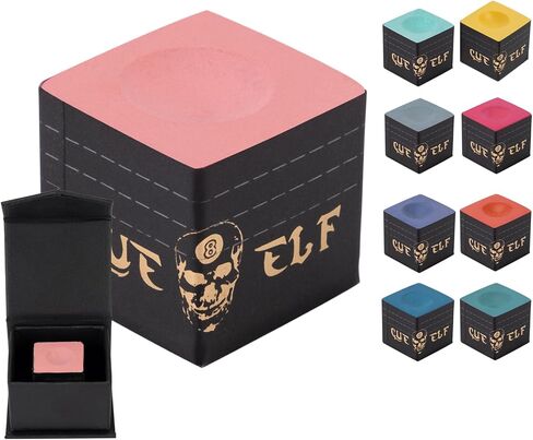 Cube Pool Cue Chalk Technology Billiard Pool Stick Chalk for Professional Low Deflection, Durable, Reduces Miscues-1pc in Saudi Arabia